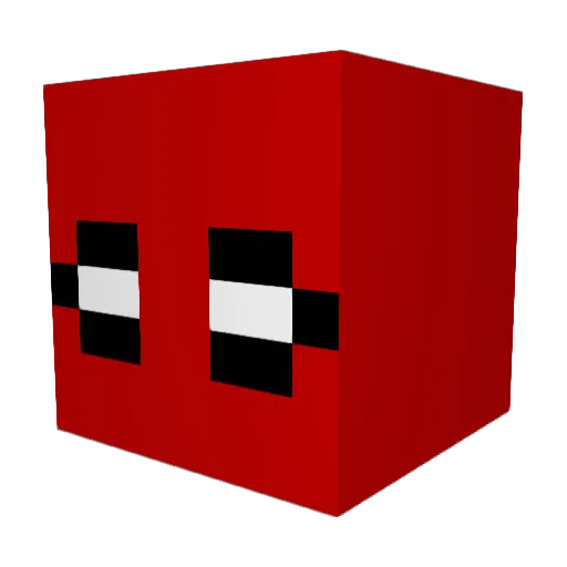 krdrose Minecraft avatar head, 3D render