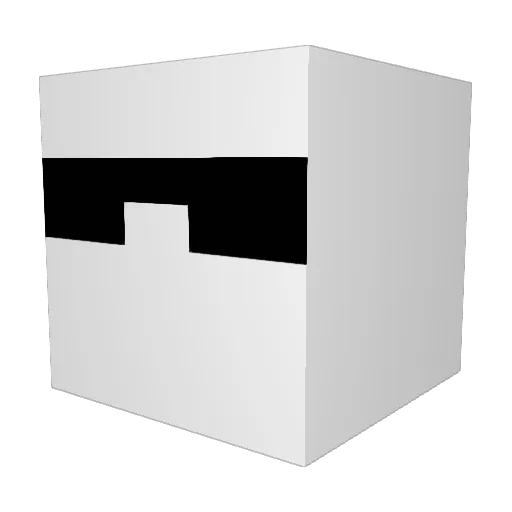 kreaktoe Minecraft avatar head, 3D render
