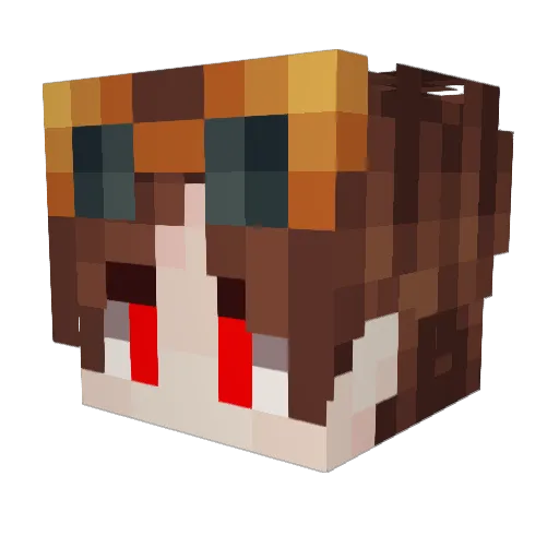 kreatishe Minecraft avatar head, 3D render