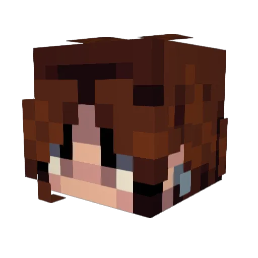 kreausen Minecraft avatar head, 3D render