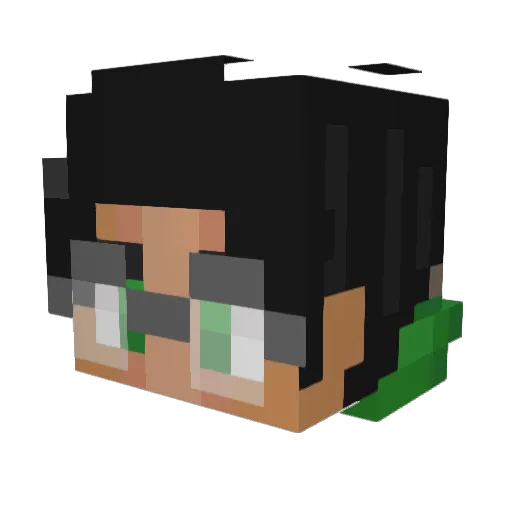 krebinho Minecraft avatar head, 3D render