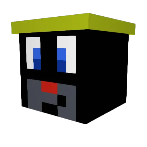 krecik37 Minecraft avatar head, 3D render