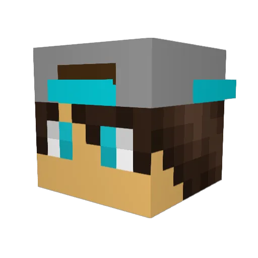 kreeper701 Minecraft avatar head, 3D render