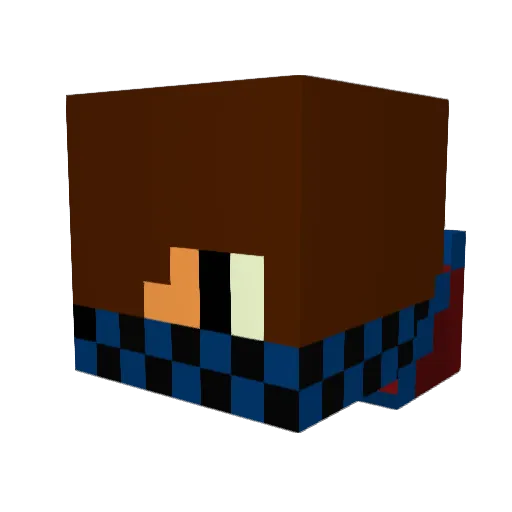 kreexiis Minecraft avatar head, 3D render