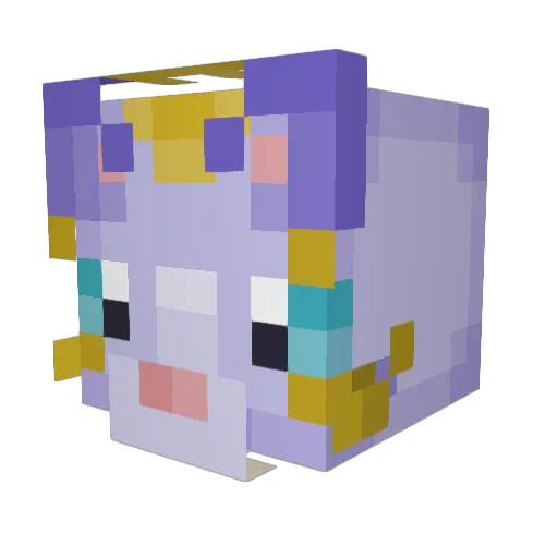 krekcs Minecraft avatar head, 3D render