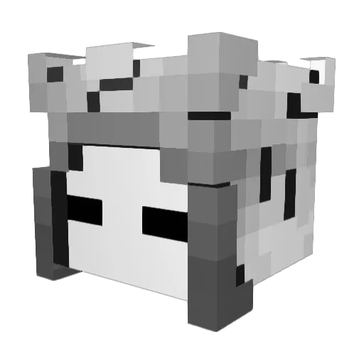 kreker_2 Minecraft avatar head, 3D render