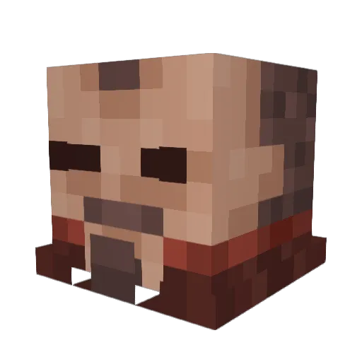 krekomana Minecraft avatar head, 3D render