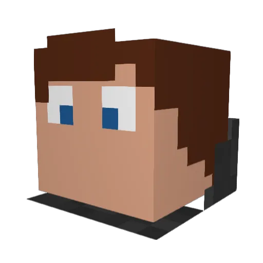 krelle10 Minecraft avatar head, 3D render
