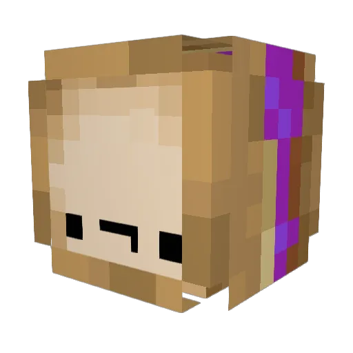 kremzeeke Minecraft avatar head, 3D render