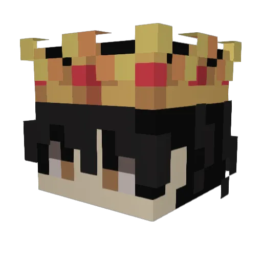 krenXz Minecraft avatar head, 3D render