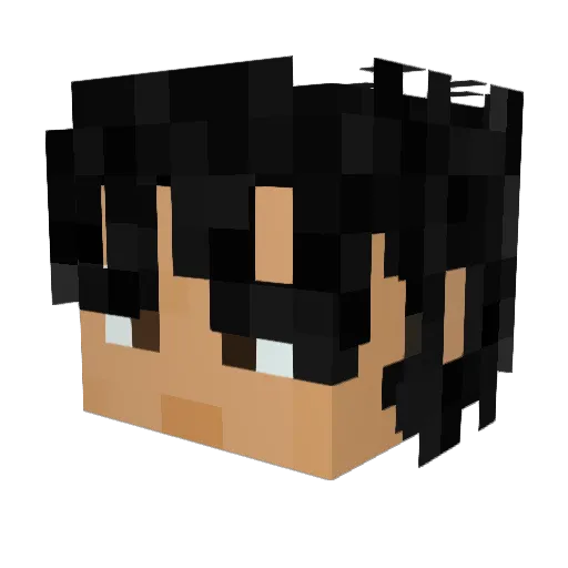 krenarc Minecraft avatar head, 3D render