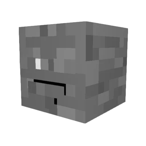 krepak_yt Minecraft avatar head, 3D render