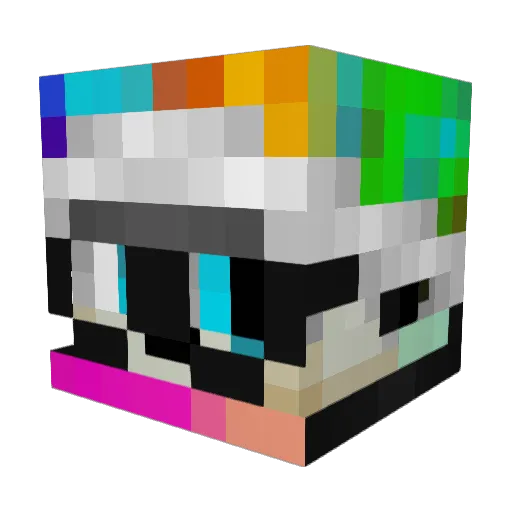 kresa Minecraft avatar head, 3D render