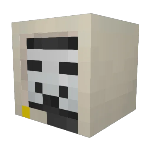 kreseee Minecraft avatar head, 3D render