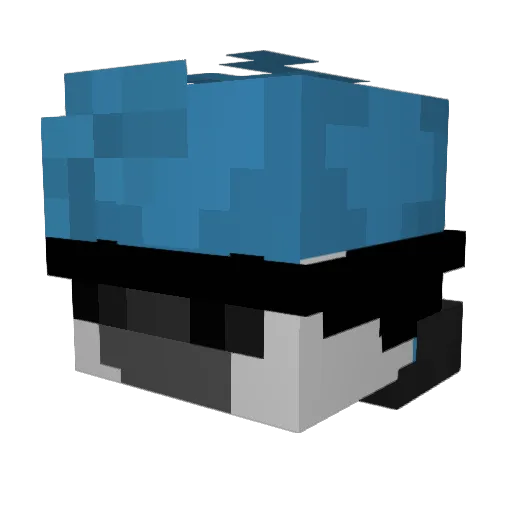krettix Minecraft avatar head, 3D render