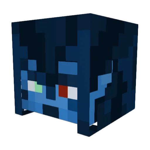 krettle Minecraft avatar head, 3D render