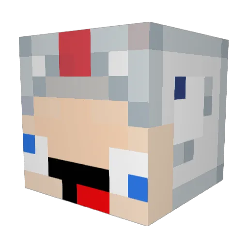 krew4242 Minecraft avatar head, 3D render