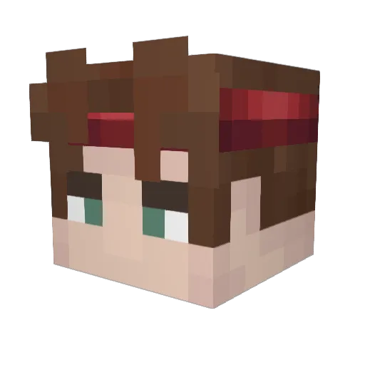 kreyluv Minecraft avatar head, 3D render