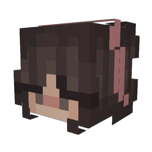 krgaru Minecraft avatar head, 3D render