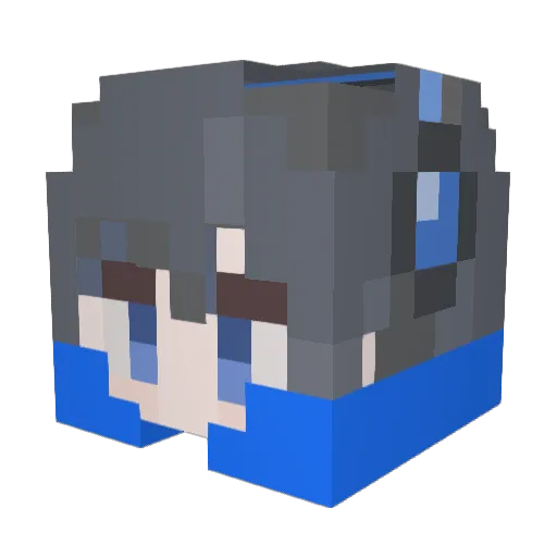 krgr_massaa Minecraft avatar head, 3D render