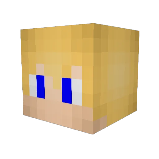 kri5p Minecraft avatar head, 3D render