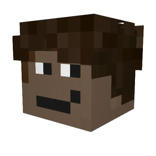 kriaep Minecraft avatar head, 3D render