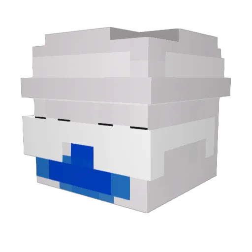kribnes Minecraft avatar head, 3D render