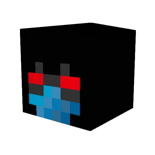 kribo444 Minecraft avatar head, 3D render