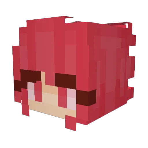 kribtex Minecraft avatar head, 3D render