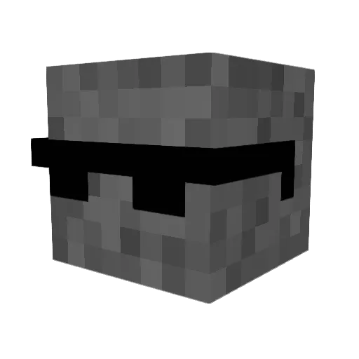 krichania Minecraft avatar head, 3D render