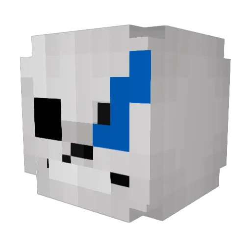 krichkinthe6ix Minecraft avatar head, 3D render