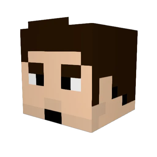 kridiel1 Minecraft avatar head, 3D render