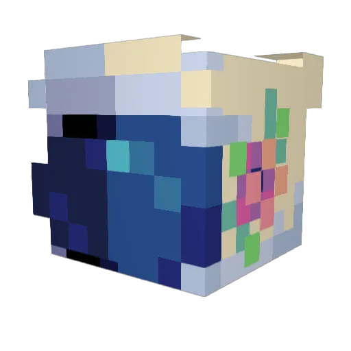 krigby Minecraft avatar head, 3D render