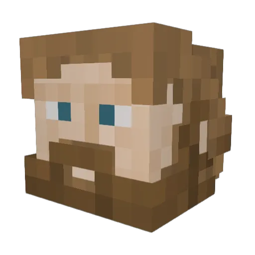 krigern98 Minecraft avatar head, 3D render