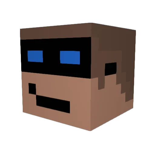 kriher004 Minecraft avatar head, 3D render