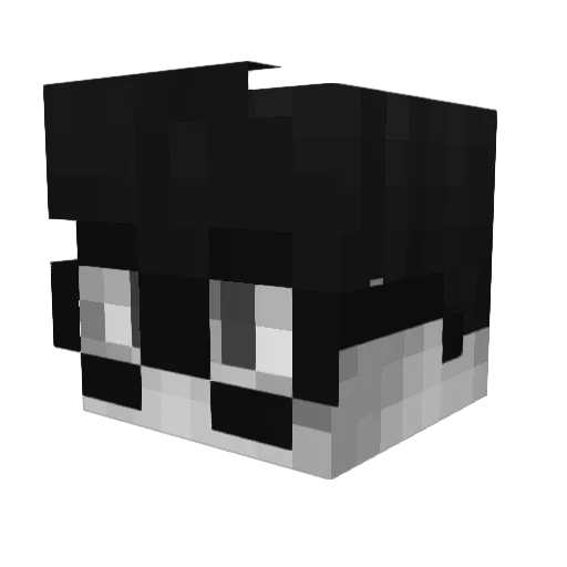 kriist Minecraft avatar head, 3D render
