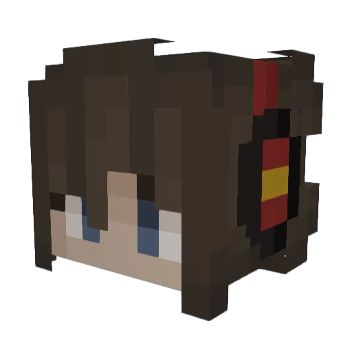 kringnya Minecraft avatar head, 3D render
