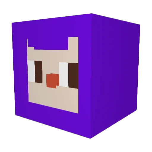 krinola Minecraft avatar head, 3D render