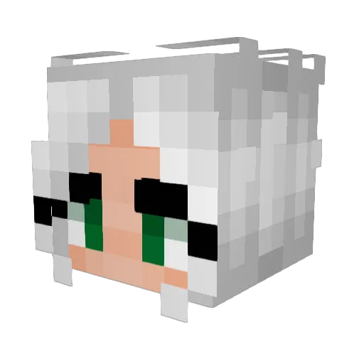 kriona Minecraft avatar head, 3D render