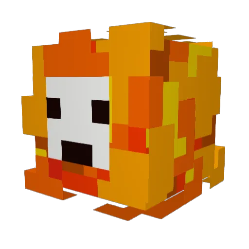 krippp Minecraft avatar head, 3D render