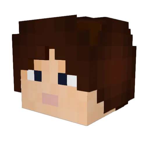 kris22222222 Minecraft avatar head, 3D render