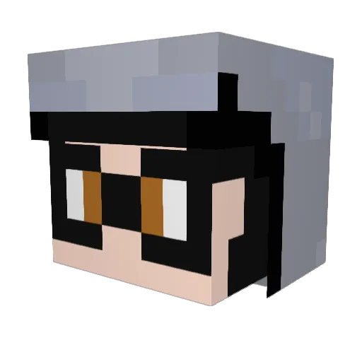 kris399 Minecraft avatar head, 3D render