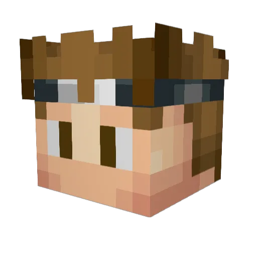 kris6138 Minecraft avatar head, 3D render