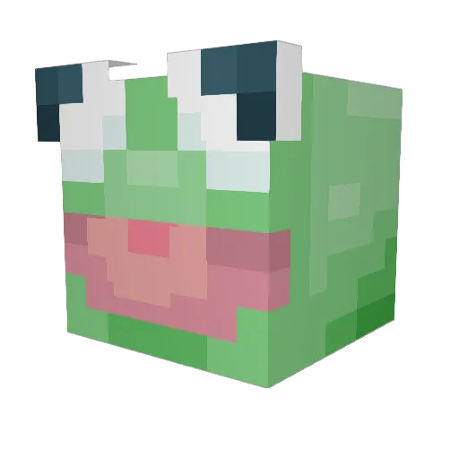 kris_was Minecraft avatar head, 3D render