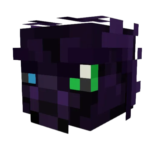 krisadilli Minecraft avatar head, 3D render