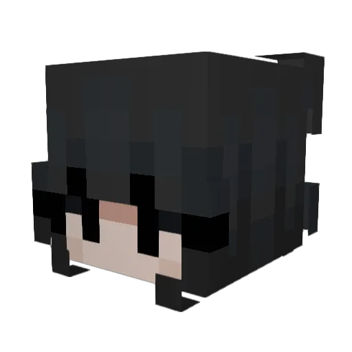 krisau Minecraft avatar head, 3D render