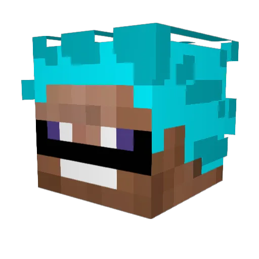 krisbnk Minecraft avatar head, 3D render