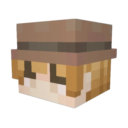 krisdrummer Minecraft avatar head, 3D render