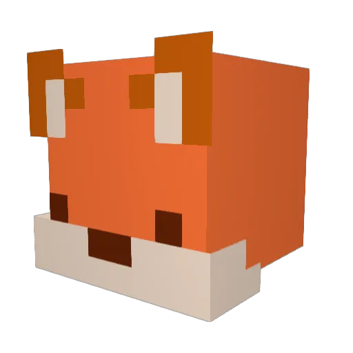 krishu_s Minecraft avatar head, 3D render