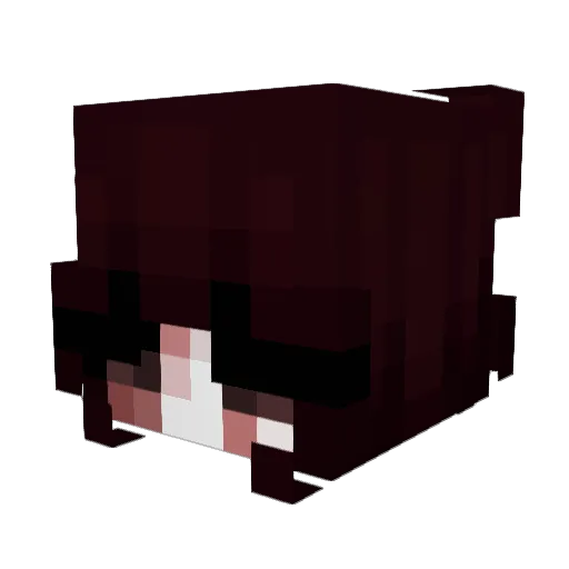 krisinikol Minecraft avatar head, 3D render